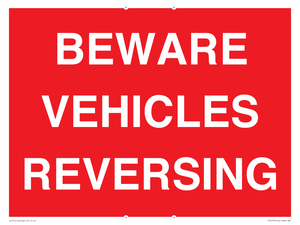 BEWARE VEHICLES REVERSING
